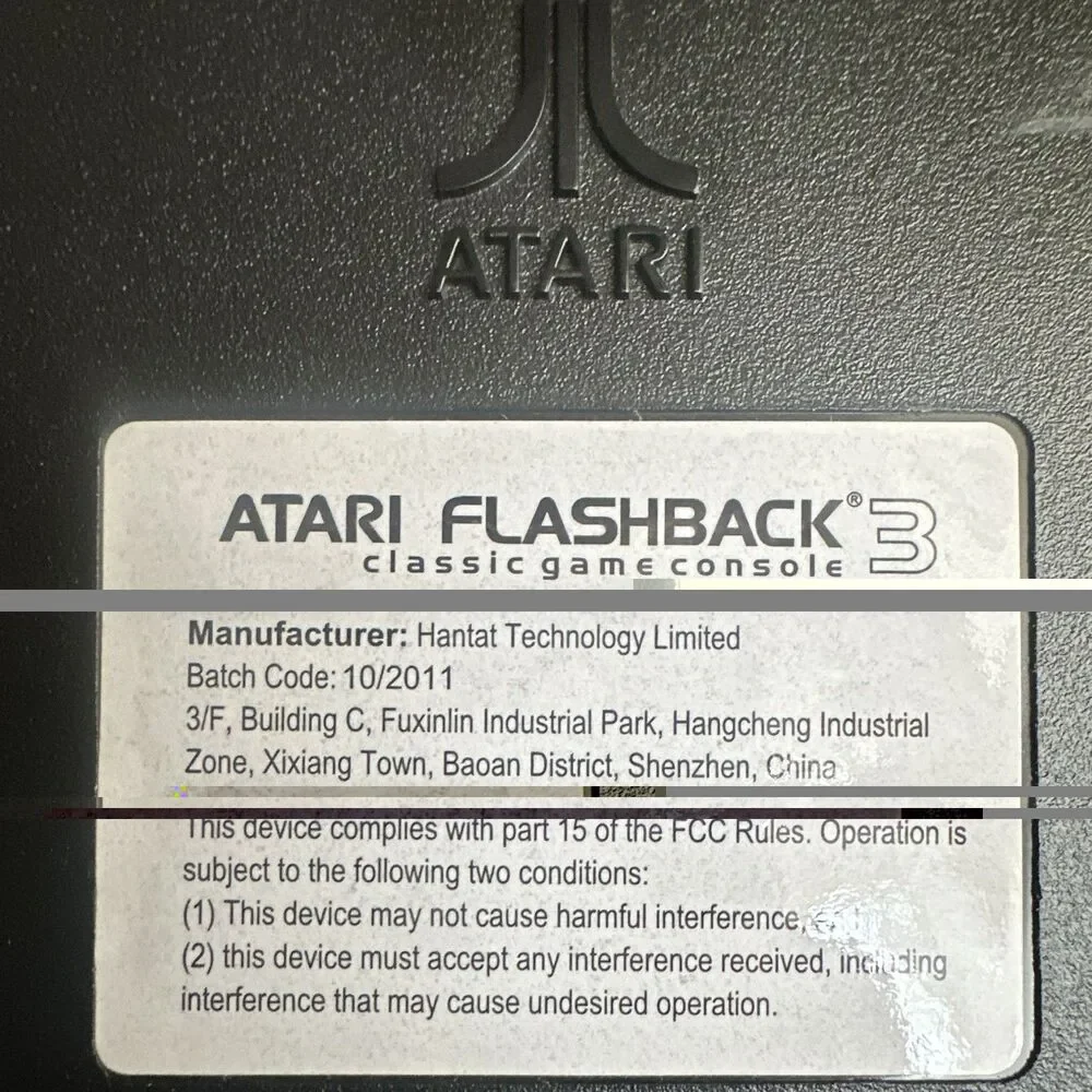Atari Flashback Classic Game Console Parts Repair No Power Adapter Broken Stick
